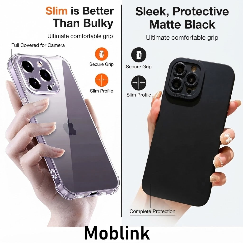 CLEAR Case For iPhone 17 16 15 14 Pro Max Plus 13 12 11  Shockproof Phone Cover